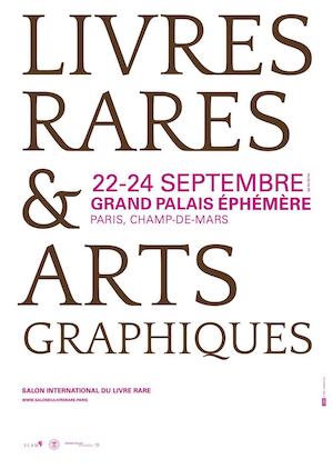 Affiche du salon du livre rare et des objets d'art